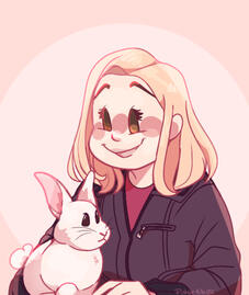 Rose and a bunny